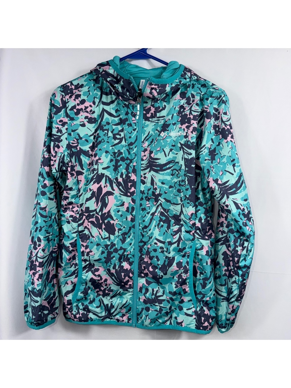 Columbia Girls Reversible Floral Hooded Jacket 14/16
